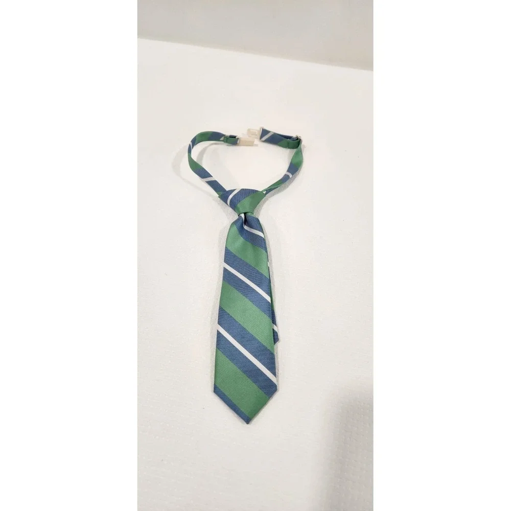 The Childrens Place Necktie Baby/Toddler Boy 6-9-12-18 Mos Gree/Blue White Strap